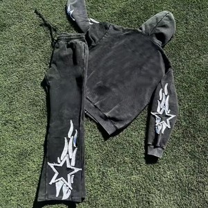 Survêtement évasé sur mesure pour hommes, survêtement évasé cousu personnalisé, tenue décontracté, anti-rides, respirant, confortable, survêtements évasés pour hommes - Product Image 4