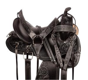 Selle Western en cuir véritable de qualité supérieure pour cheval Selle de course pour équitation Selle Western - Product Image 3