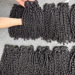 วิกผมต่อผมมนุษย์สีดำธรรมชาติขนาด10-30นิ้วสำหรับพิกซี่ผมหยิกแบบดิบจากเวียดนาม - Product Image 6