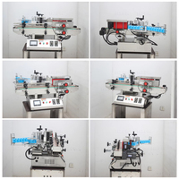 HZPK TRLM-120A Machine d'étiquetage automatique de table pour bouteilles rondes en verre, plastique, cosmétiques, eau, boissons, miel, rouleaux d'étiquettes