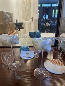 Luxury Seashell Wine Glass Natural Shell Drinkware For Coastal Events And Modern Beach Resorts From Vietnam - Product Image 6
