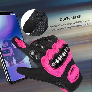 Guantes de moto de materiales personalizados para hombre y mujer, logotipo personalizado/Diseño, guantes de moto de carreras con gama barata - Product Image 3