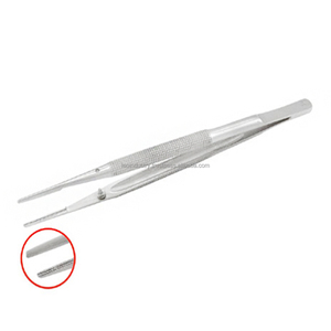 Ensemble de pincettes à sourcils en acier inoxydable noir et plat avec logo personnalisé de bonne qualité - Product Image 3