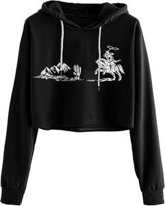 Sudadera Corta de Algodón con Logotipo Personalizado de Alta Calidad, Sudadera con Capucha para Mujer, Top Corto de Moda, Nuevo y Más Vendido - Product Image 4