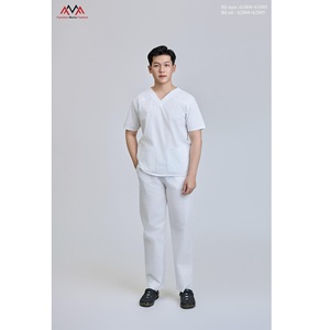 Uniforme Médico (Tela WFX-CVC) Uniforme de Hospital FMF Conjunto de Uniforme Médico Unisex-Algodón-Poliéster-Elastano - Product Image 1