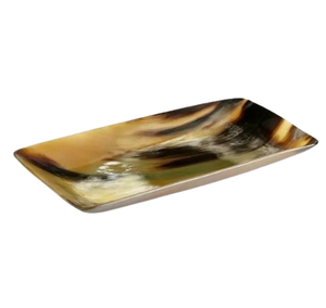 ถาดเสิร์ฟเขาควายธรรมชาติแบบยั่งยืนถาดเขาขัดเงาแวววาวแจกฟรีโดย tihami Inc - Product Image 3