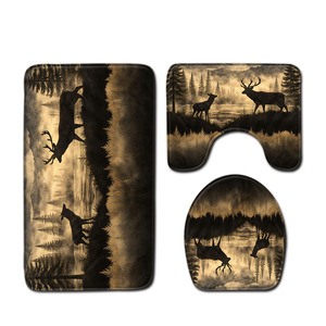 Custom Printed Bath <b>Mat</b> <b>Bathroom</b> Rug <b>Set</b> for <b>Bathroom</b> Non-Slip Shower Curtain Bath <b>Mat</b> - Product Image 5