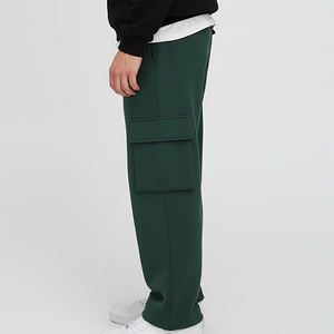 Pantalones Joggers de Hombre de Pierna Ancha con Bolsillos Laterales Personalizados de Alta Calidad, Color Sólido, Estilo Holgado y Acampanado - Product Image 6