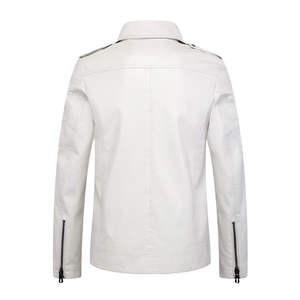 Chaqueta de Cuero de Primera Calidad Personalizada para Otoño e Invierno 2025, Chaqueta de Cuero con Cremallera de Manga Larga, Nuevo Estilo para Hombre y Mujer - Product Image 2