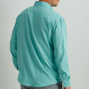 Camisa abotonada para hombre de tarifa barata, transpirable, hecha a medida, gran oferta, cómoda, tendencia superior, ropa activa, camisa abotonada con el mejor estilo - Product Image 2