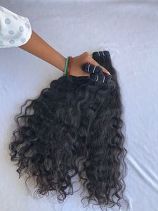 100% Top Premium Quality Raw Indian Natural Curly Bundles Single Donor Hair <b>Extensions</b> Direct From Temple Wholesale Price Vendor - Product Image 6