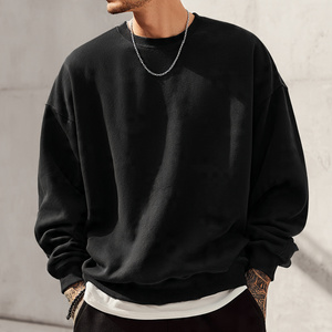 Sweat-shirts à épaules tombantes en molleton 500GSM pour hommes Sweat-shirt à col rond surdimensionné pour hommes Sweat-shirts de jogging de rue pour hommes - Product Image 6