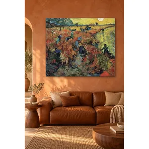 Fida Van Gogh Le vignoble rouge d'Arles Impression sur toile - Product Image 5