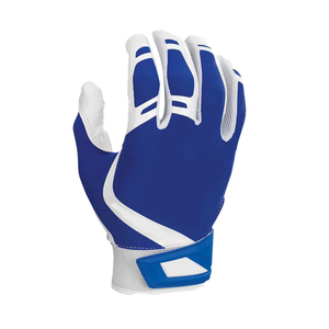 Blue And White Full Finger Baseball Glove For Adults Right Hand Hook And Loop Closure Breathable Synthetic Baseball Gloves - Product Image 5