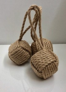 Nudo de Puño de Mono Moderno y Minimalista, Nudo Náutico, Bola Decorativa de Cuerda, Bola de Mono, Decoración de Puerta con Cuerda - Product Image 2