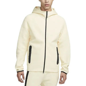 ชุดวอร์มลำลองผู้ชายขายดี รับสกรีนโลโก้ ซิป ผ้าฟลีซคอตตอน 100% แห้งเร็ว อุ่นสบายสำหรับฤดูหนาว ขายส่ง - Product Image 6