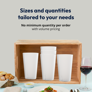 Vasos de Plástico Esmerilados al por Mayor |   Vasos Reutilizables de 25cl, 33cl y 50cl |   Vajilla sin Imprimir al por Mayor para Eventos - Product Image 4