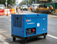 Générateur diesel silencieux 20 kVA, 15 kW, démarrage électrique, bicylindre en V, groupe électrogène AVR, réservoir 26 L, 230 V, 400 V, 1326 cm³, 200 A CC