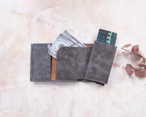 Etui pour cartes de visite Porte-crédit Design cuir fait main LCR-0069B - Product Image 5