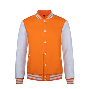 Nouveau Haute Qualité Logo Personnalisé Sport Hommes Varsity Baseball Veste Coupe-Vent Casual Uniforme Survêtement Hoodies 2025 - Product Image 6