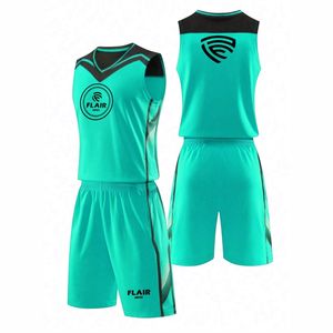 Ensemble de maillots de basket-ball de haute qualité pour hommes impression numérique personnalisable chemise de sport respirante hauts shorts grande taille - Product Image 2