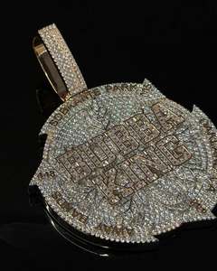 Hot Custom D VVS1 Moissanite Baguette Cut Pendant <b>Necklace</b> <b>Solid</b> 925 <b>Silver</b> HipHop Jewelry with Personality Ice Diamond Charm - Product Image 1