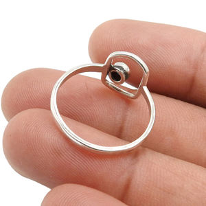 Bijoux délicats en argent sterling 925 de luxe fabriqués à la main en améthyste naturelle pierre de naissance bagues classiques bijoux fins pour femme - Product Image 2