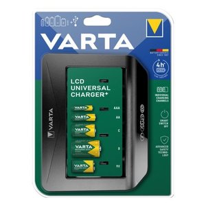 เครื่องชาร์จ Varta LCD PLUS ที่ชาร์จแบตเตอรี่4ช่องเครือข่ายในบ้าน230V แบบสากล - Product Image 2