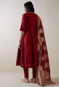 Ensemble traditionnel afghan pour femmes, 3 pièces : kurta, pantalon et dupatta - Product Image 5