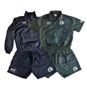 ชุดเสื้อโปโล2ชิ้นผ้าไนลอนโพลีเอสเตอร์สำหรับผู้ชายชุดวอร์มกระดุมเสื้อกันลมชุดวอร์มสำหรับผู้ชายโลโก้ออกแบบได้ตามต้องการ - Product Image 5