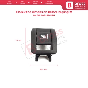 BDP1564 1 Pieza Cubierta de Botón para Ranura ISOFIX de Seguridad Infantil Trasera para Megane MK4 BFB B9A K9A 2015 en adelante 4/5 Puertas 873E24846R - Product Image 6