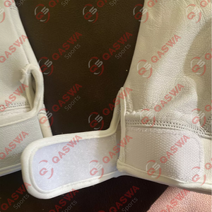 Guantes de bateo de béisbol profesional Guantes de bateo de cuero de puño corto de color blanco cómodos de alta calidad - Product Image 4