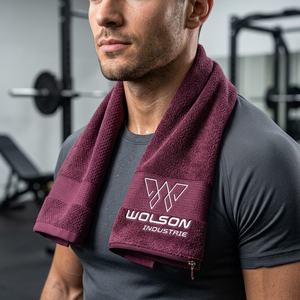 Serviette de sport jetable personnalisée Wolson Industry, séchage rapide, écologique, en coton et bambou, imprimée par transfert thermique, pour le fitness et les sports - Product Image 6