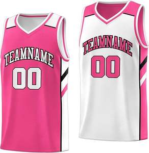 Usine directe en gros maillots de basket-ball réversibles personnalisables uniformes en polyester respirant logo imprimé industrie du sport - Product Image 5