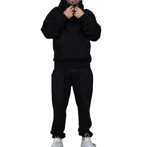 Conjunto Deportivo de Felpa 100% Algodón, Diseño Personalizado de Invierno, Sudadera con Capucha y Pantalones Deportivos, Unisex, Tallas Grandes - Product Image 3