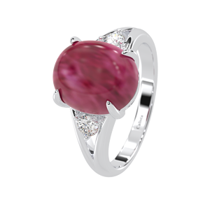 Nouvelle mode bagues de luxe bijoux pour femmes 925 argent Style Vintage couleur rubis CZ pierre bague pour femmes fabricant du Vietnam - Product Image 2