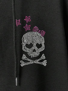 Sweats à capuche en strass pour femmes, anti-rides, respirants, qualité supérieure, entièrement personnalisés, à prix ajustable - Product Image 4