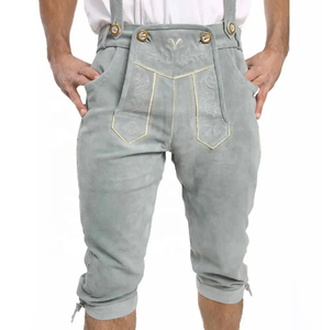 Nouveauté Pantalon en cuir léger de couleur personnalisée et élégant conçu pour le confort et le style des hommes bavarois Lederhosen - Product Image 4
