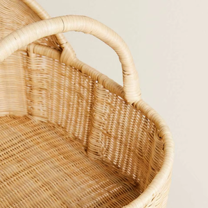 Landau de poupée en rotin tissé à la main le plus vendu-Poussette de poupée bébé écologique et élégante pour les tout-petits et les enfants - Product Image 5