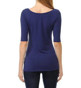 เสื้อยืดผู้หญิงสไตล์สีพื้นระบายอากาศ - Product Image 5