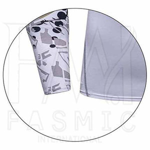 Crew Neck Compression Fitness Rash Guard para mujer Color personalizado Fabricado por Fasmic International - Product Image 5