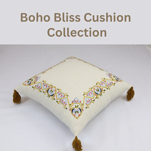 Premium Hand Embroidered Tassel Leaves Festival Floral Bohemian Washable Cushion <b>Cover</b> <b>Throw</b> Pillow Case for <b>Sofa</b> Home Decor - Product Image 5