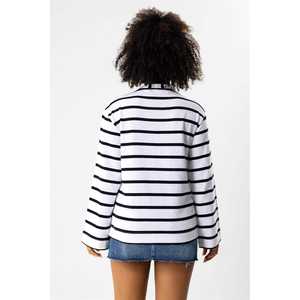 Sweat-shirt rembourré à l'avant avec broderie rayée - Product Image 4