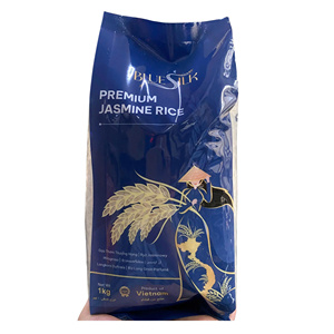 Riz jasmin à grains longs de récolte ancienne - Marque Blue Silk de VILACONIC/ RIZ AU JASMIN/ARROZ PERFUMADO Vietnam-Ms.Ellen - Product Image 1