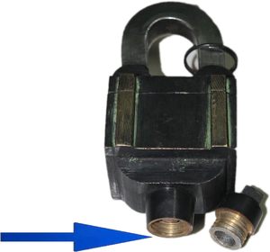 Vintage Look Heavy Duty Garden Lock Functional Brass <b>Square</b> Smart Padlock with 6 Keys (3x2 Set) Tricky Lock Puzzle - Product Image 2