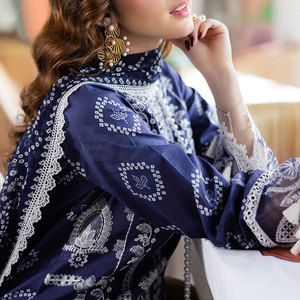 Traje de Vestir para Mujer con Estampado Digital para Venta al por Mayor en Talla Adulta 2025 Shalwar Kameez Pakistaní Vestido de 3 Piezas - Product Image 5
