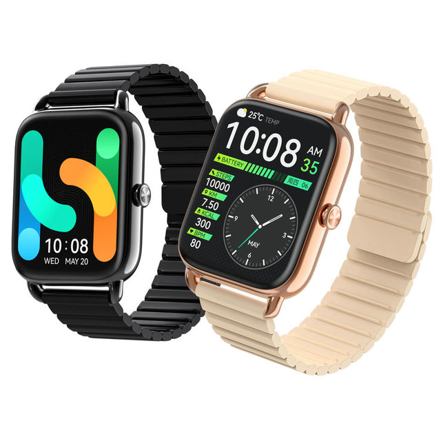 New HAYLOU RS4 Plus Smartwatch 1.78 Inch AMOLED Display IP68 Waterproof SpO2 Tracking 105 Sports Modes Smart Watch