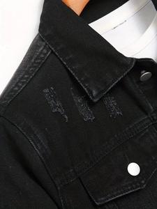 Nueva Colección Chaqueta Vaquera de Moda Urbana para Hombre con Bolsillos, Abrigo Cómodo y Elegante para Hombre para Primavera y Otoño - Product Image 5