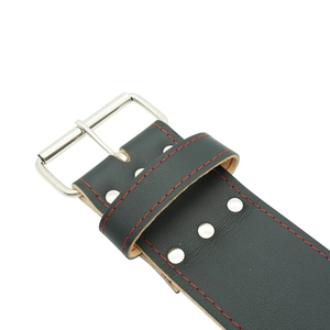 Ceinture d'haltérophilie en cuir de vachette personnalisée de haute qualité Ceinture de fitness robuste personnalisée en usine selon votre marque. - Product Image 5