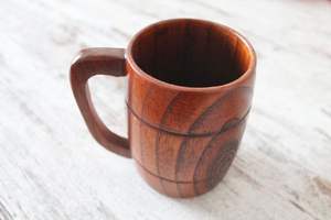 Taza de Madera Hecha a Mano Más Vendida, Taza de Madera Natural Portátil para Café, Té y Leche, Disponible para la Venta desde India - Product Image 3